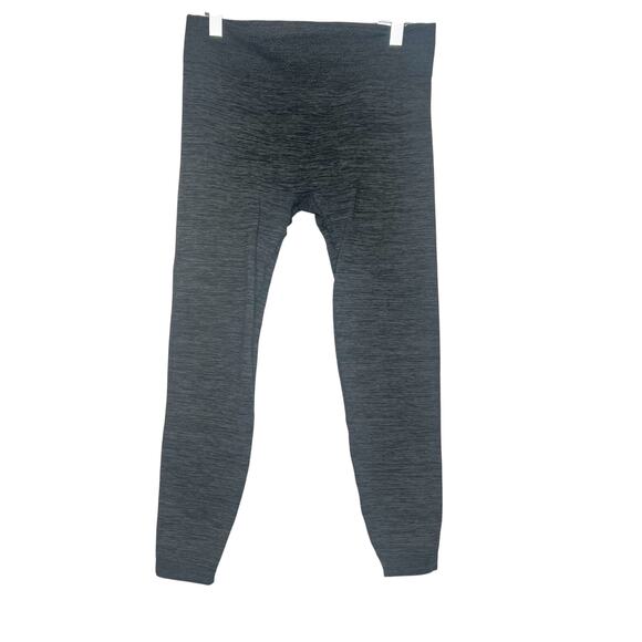 ONE 5 ONE Space Dye Cozy Fleece Lined Leggings Mid Rise Charcoal Gray Size L/XL - Picture 1 of 6